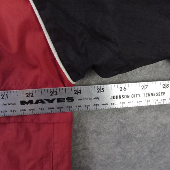 Wisconsin Badgers Jacket Mens Medium Red Hooded Windbreaker NCAA Logo Athletic - Picture 4 of 7